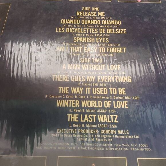 Engelbert Humperdinck His Greatest Hits Vinyl Record - Picture 15 of 15